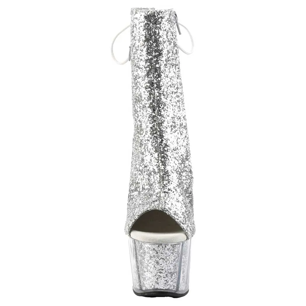 Pleaser Shoes Adore-1018G 7" Heel Platform Ankle Boot