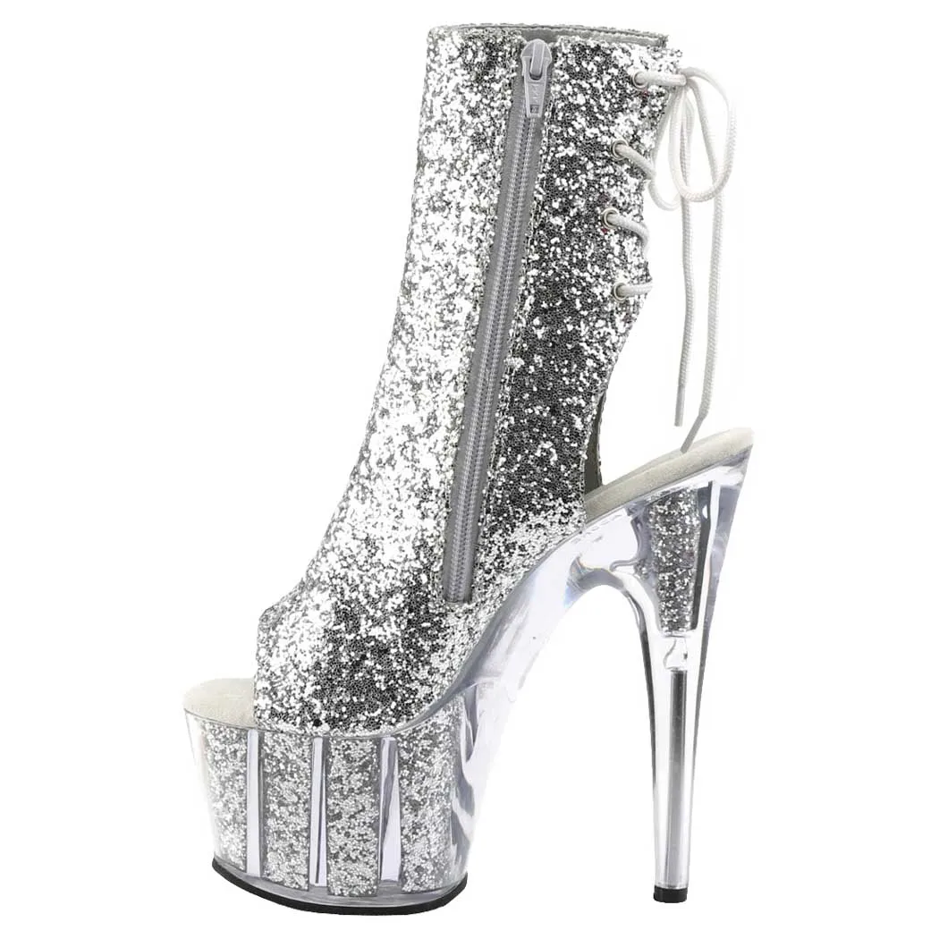 Pleaser Shoes Adore-1018G 7" Heel Platform Ankle Boot