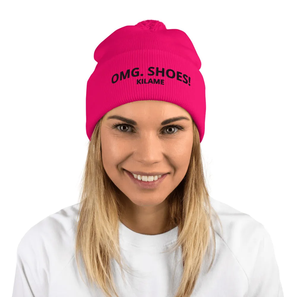 Pom-Pom Beanie 'OMG. Shoes!'