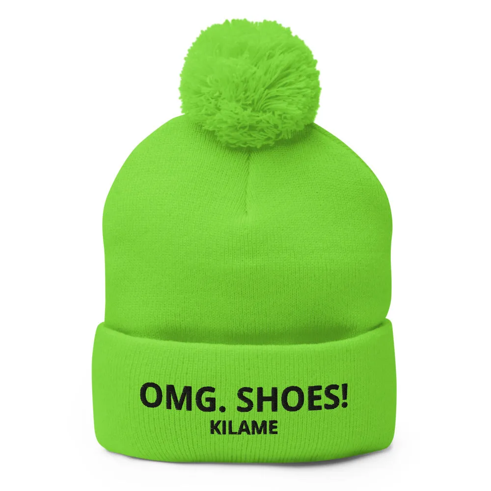 Pom-Pom Beanie 'OMG. Shoes!'