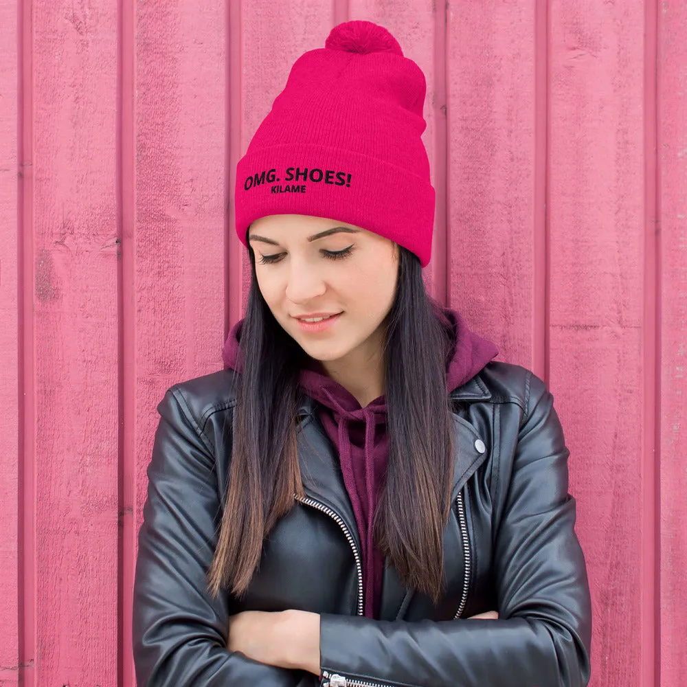 Pom-Pom Beanie 'OMG. Shoes!'