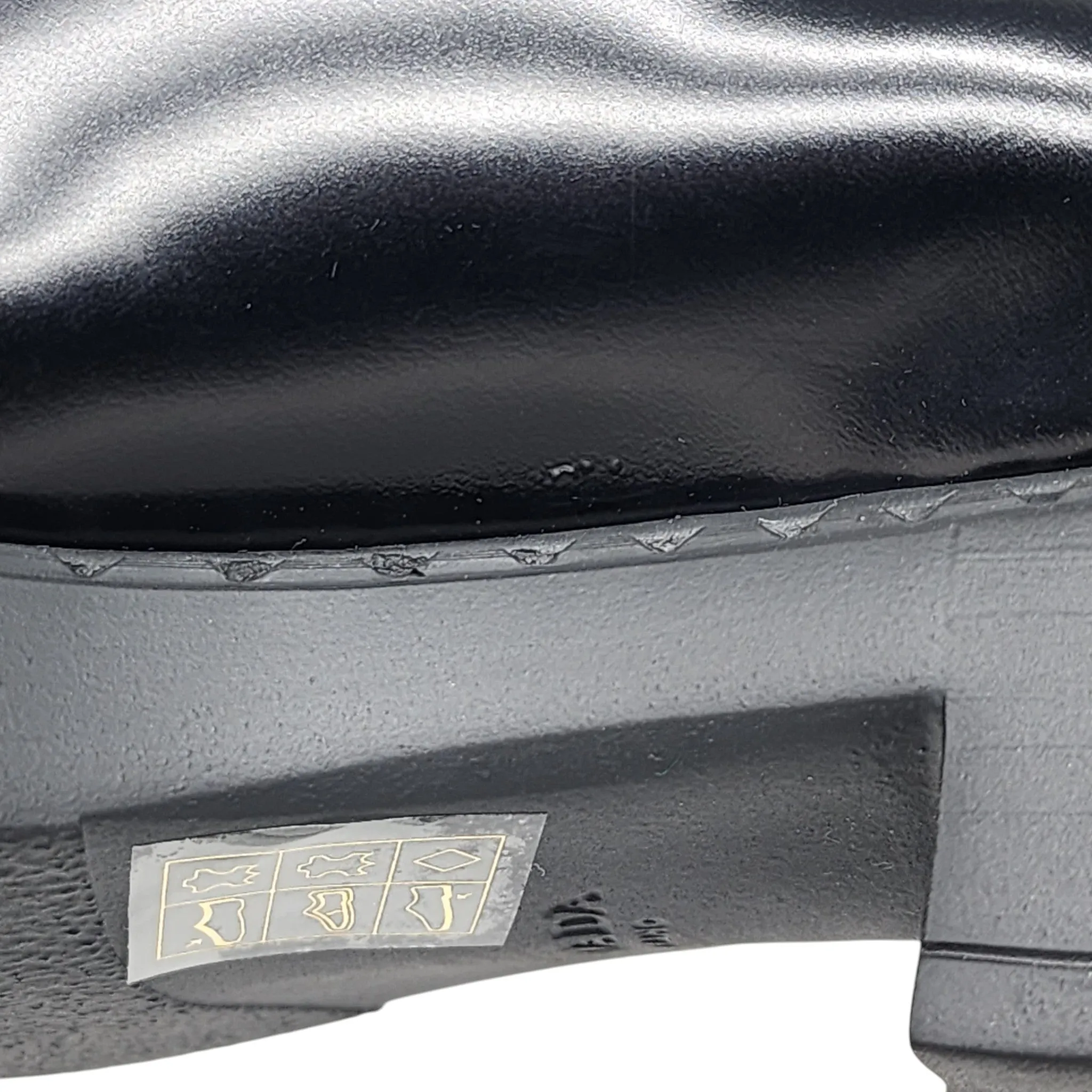Prada Triangle Logo Lace-Up Shoes - Brushed Leather - Black 35
