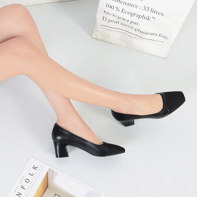Professional Hotel Working Soft And Versatile Black Work Shoes