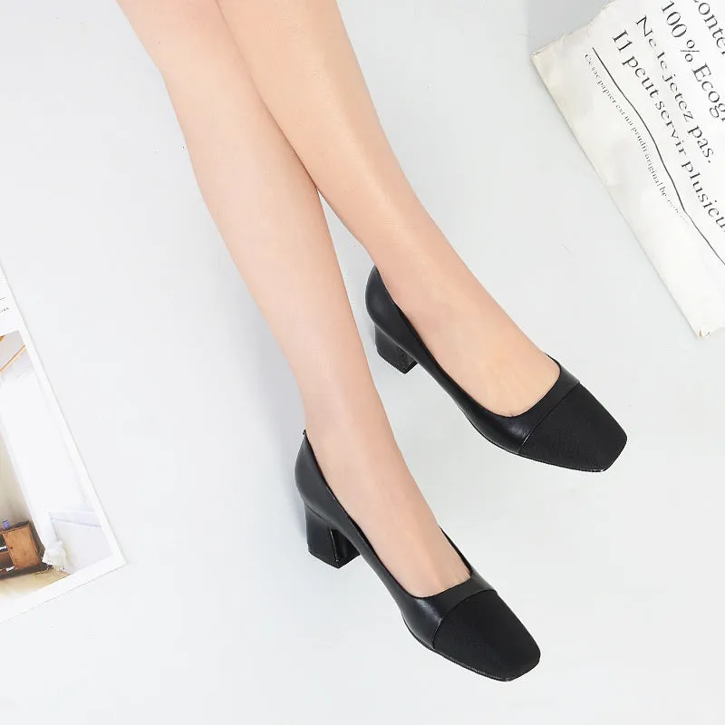 Professional Hotel Working Soft And Versatile Black Work Shoes