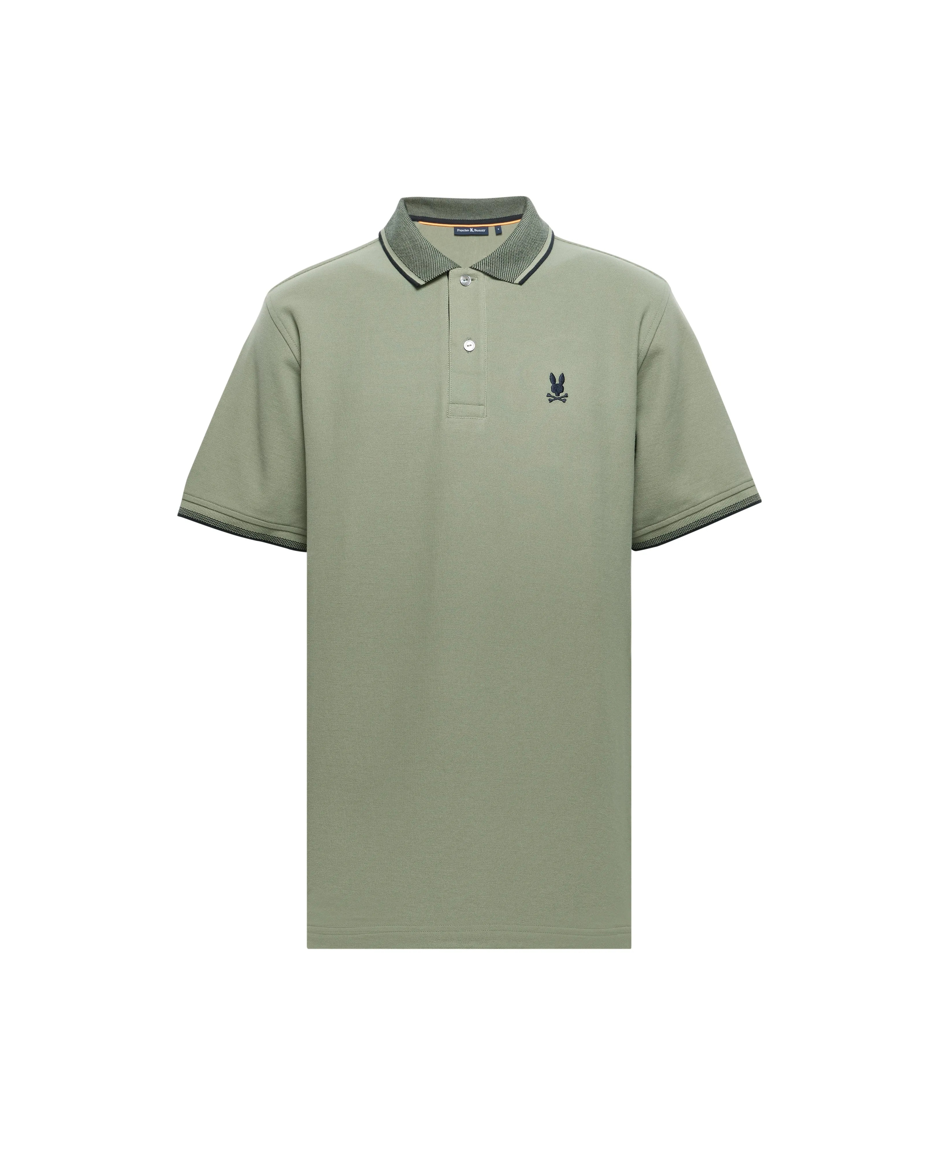 Psycho Bunny Men's Evandale Oxford Collar Polo - Sea Spray