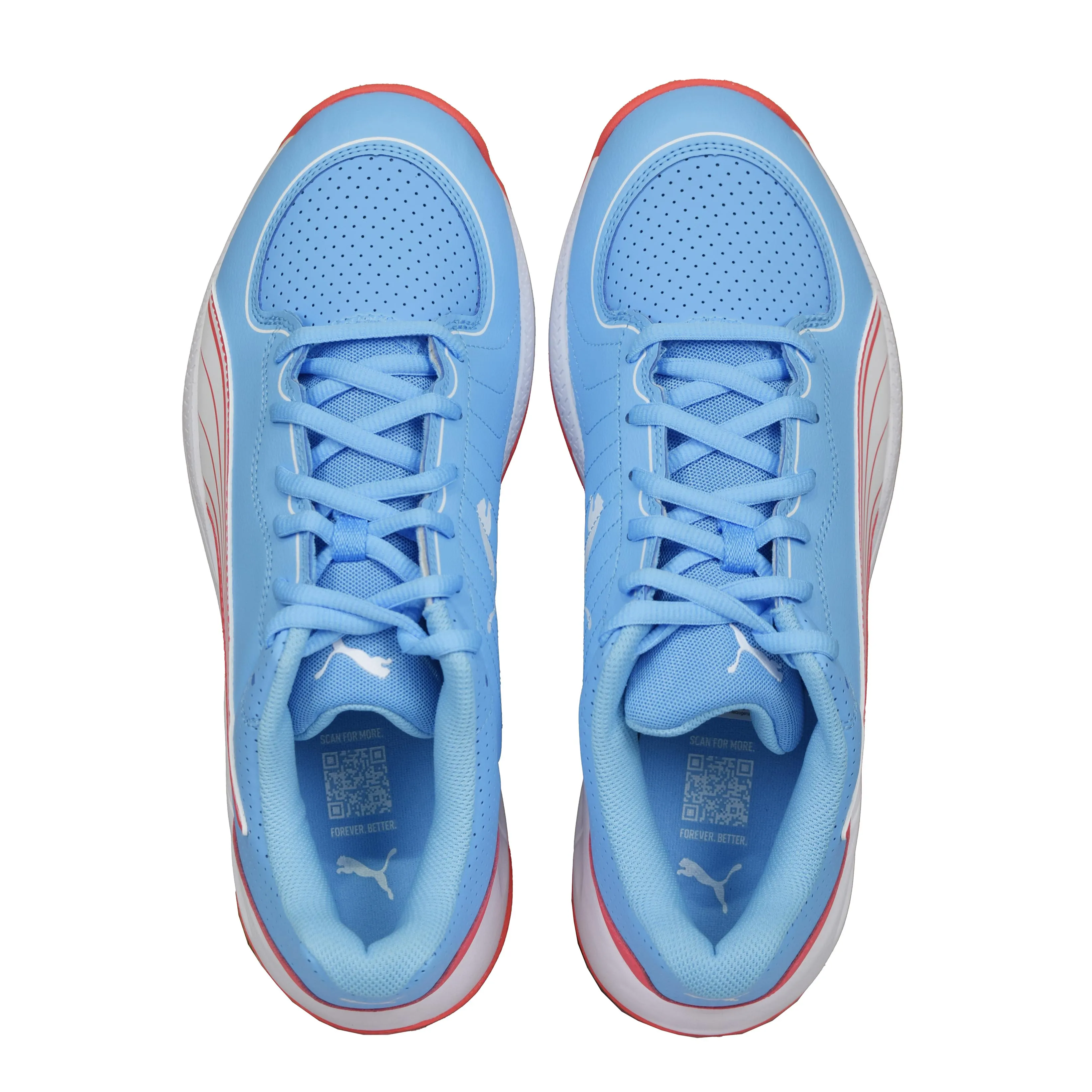 Puma 24 FH 10769906 Cricket Rubber Shoes Blue Fire White Size