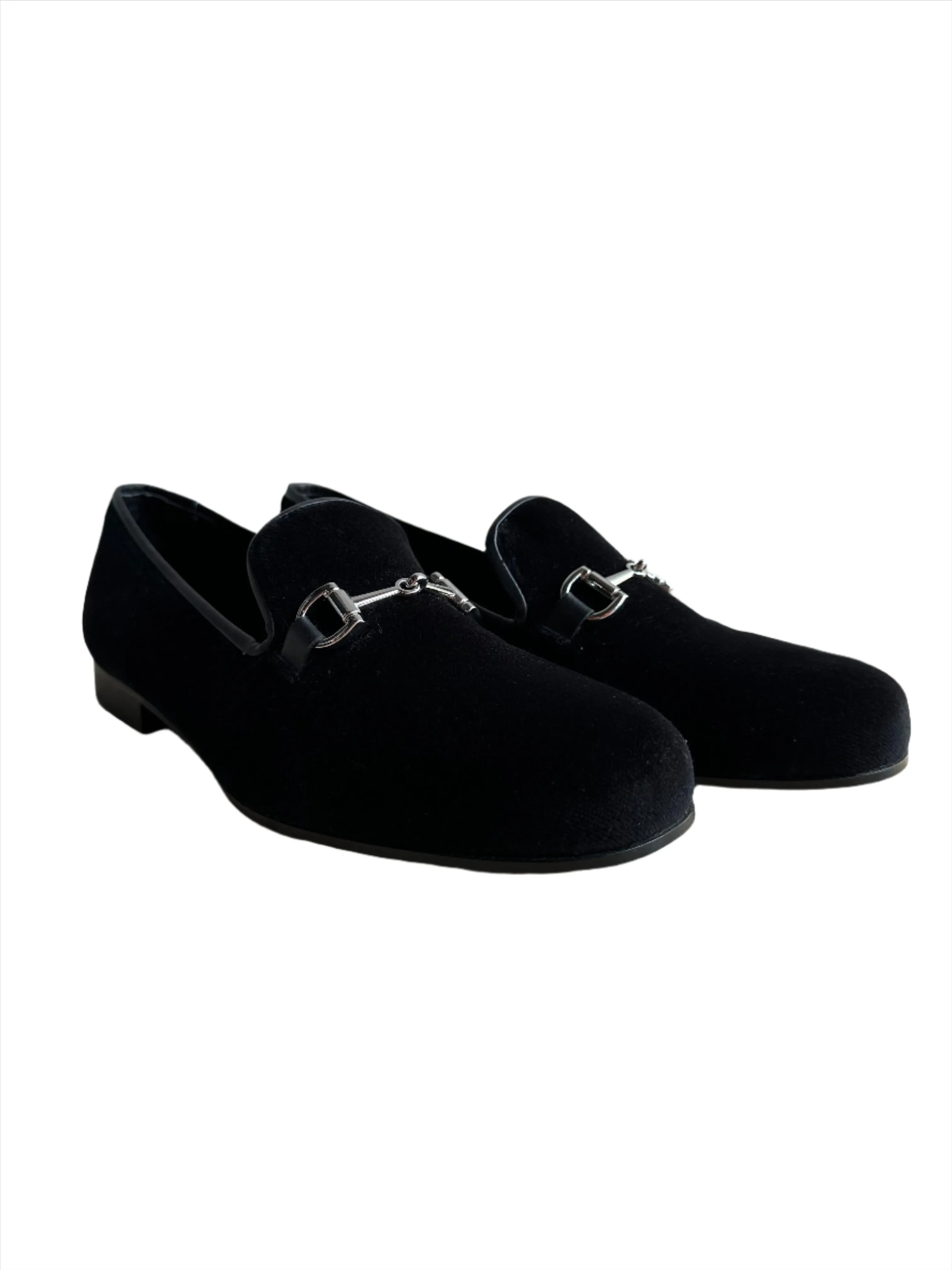 Pursuit Premium Black Velvet Slipper