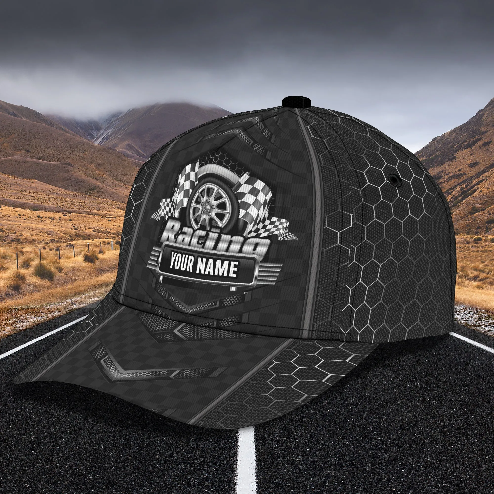 Racing - Personalized Name Cap - Boom