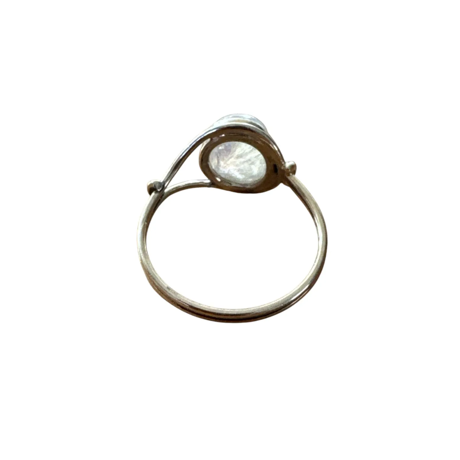 Rainbow Moonstone Solid 925 Sterling Silver Ring