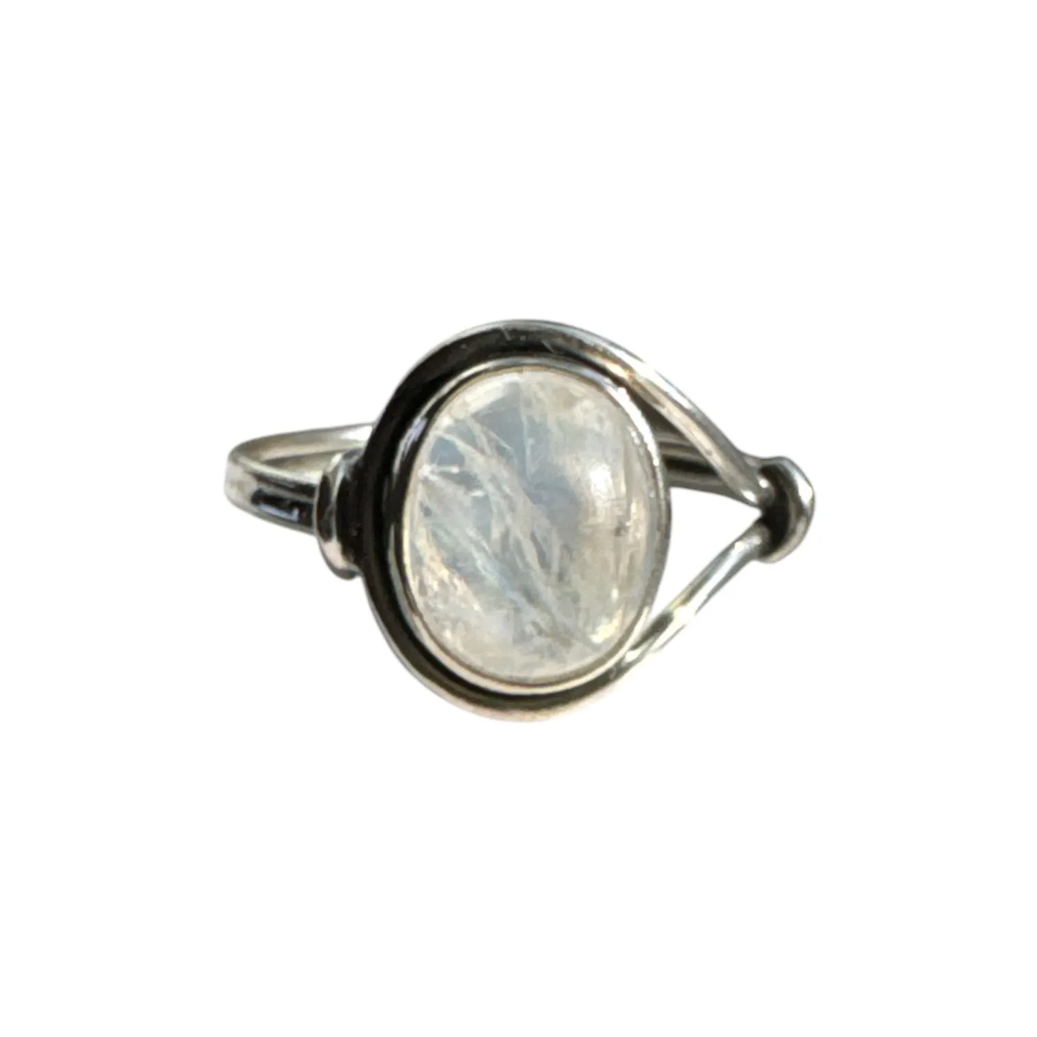 Rainbow Moonstone Solid 925 Sterling Silver Ring