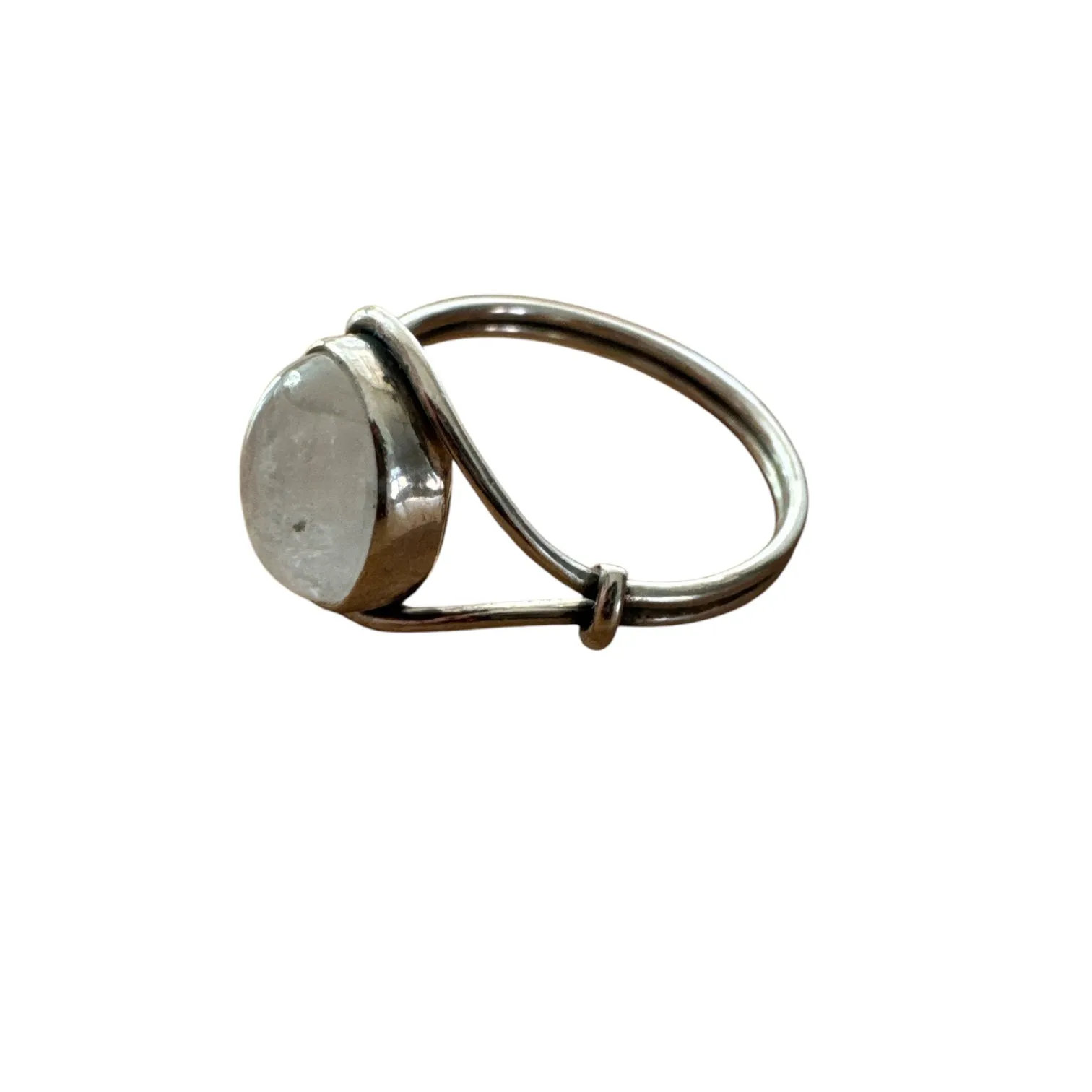 Rainbow Moonstone Solid 925 Sterling Silver Ring