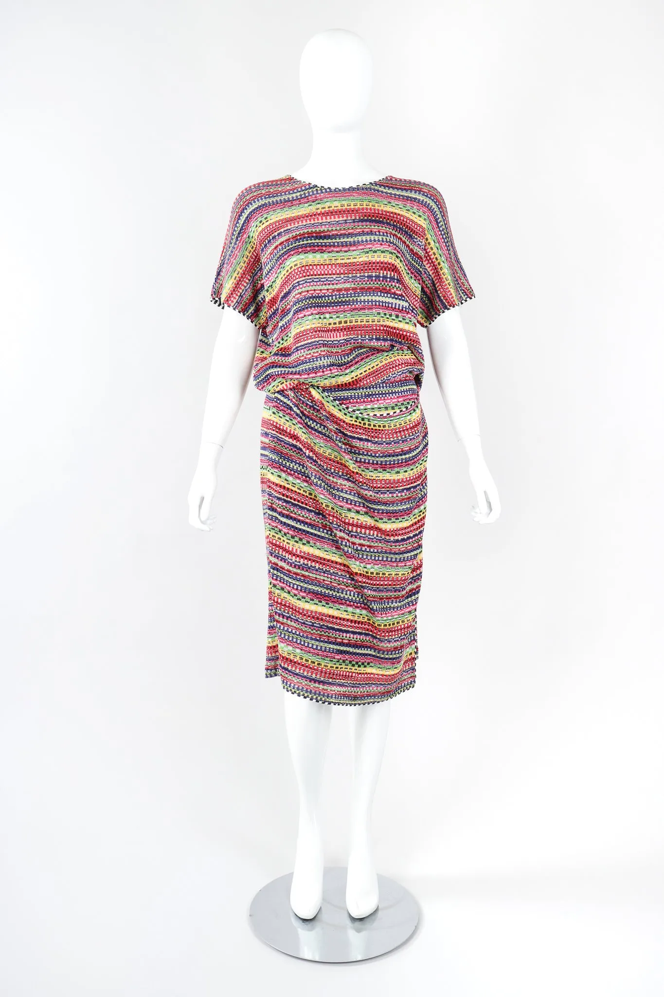 Rainbow Static Knit Dress