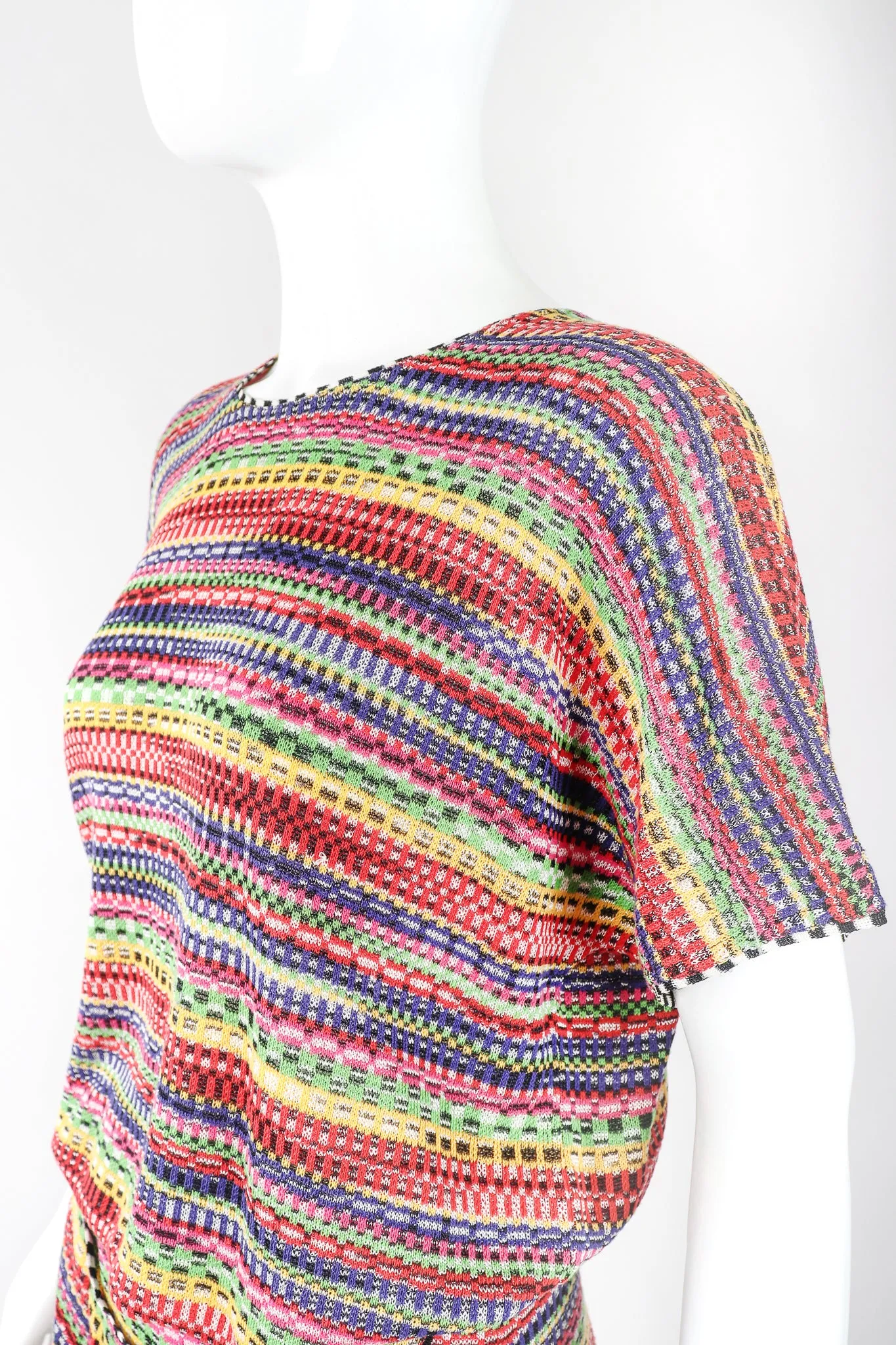 Rainbow Static Knit Dress