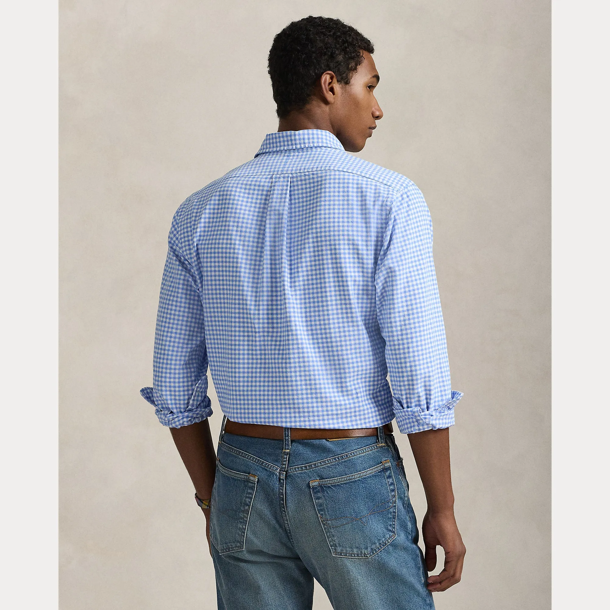 Ralph Lauren Men's Oxford Gingham Shirt - Blue/white