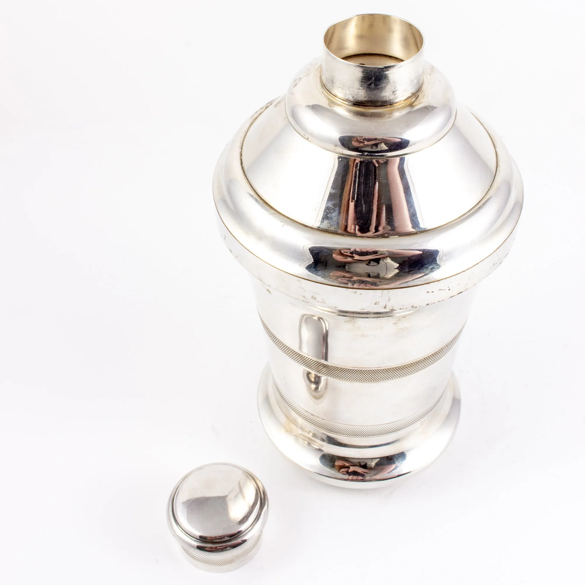 Rare Early 20th Century Derby Silver Cobbler Shaker found in France