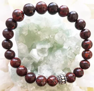 Red Jasper Genuine Crystal Bracelet