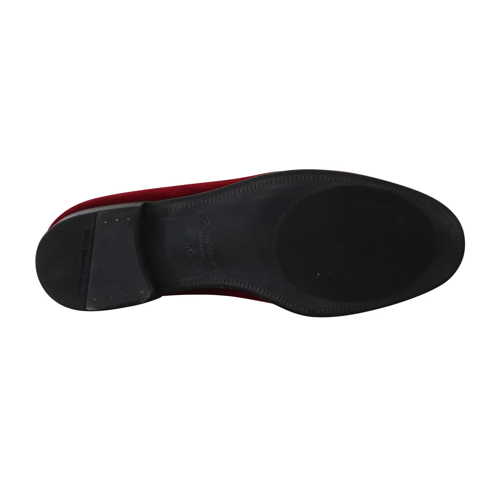 Red Velvet Crystal Cross Loafers Shoes