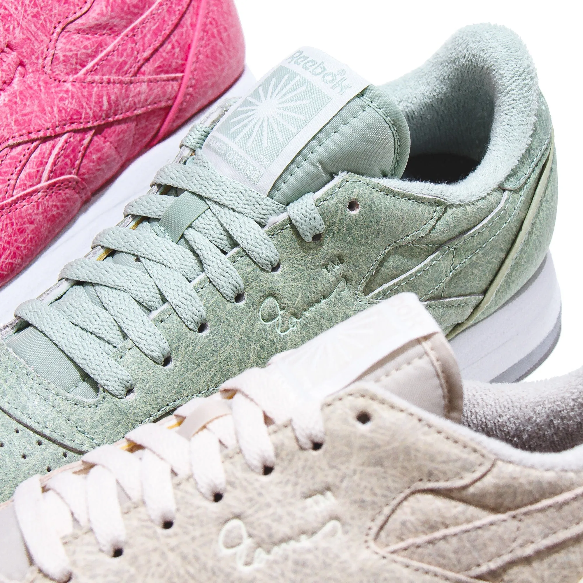 Reebok Classic x Eames Leather Pink White Grey FZ5860