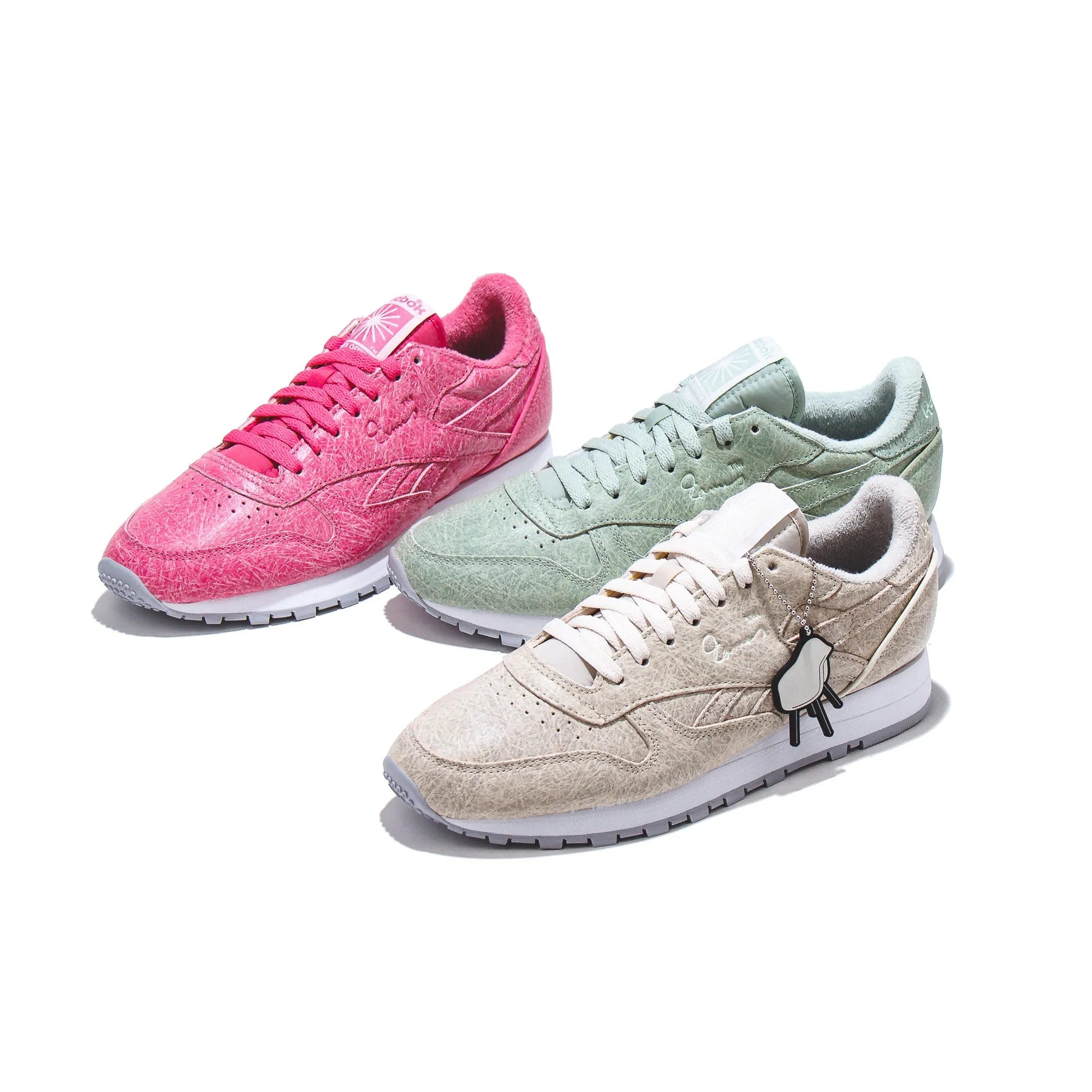 Reebok Classic x Eames Leather Pink White Grey FZ5860
