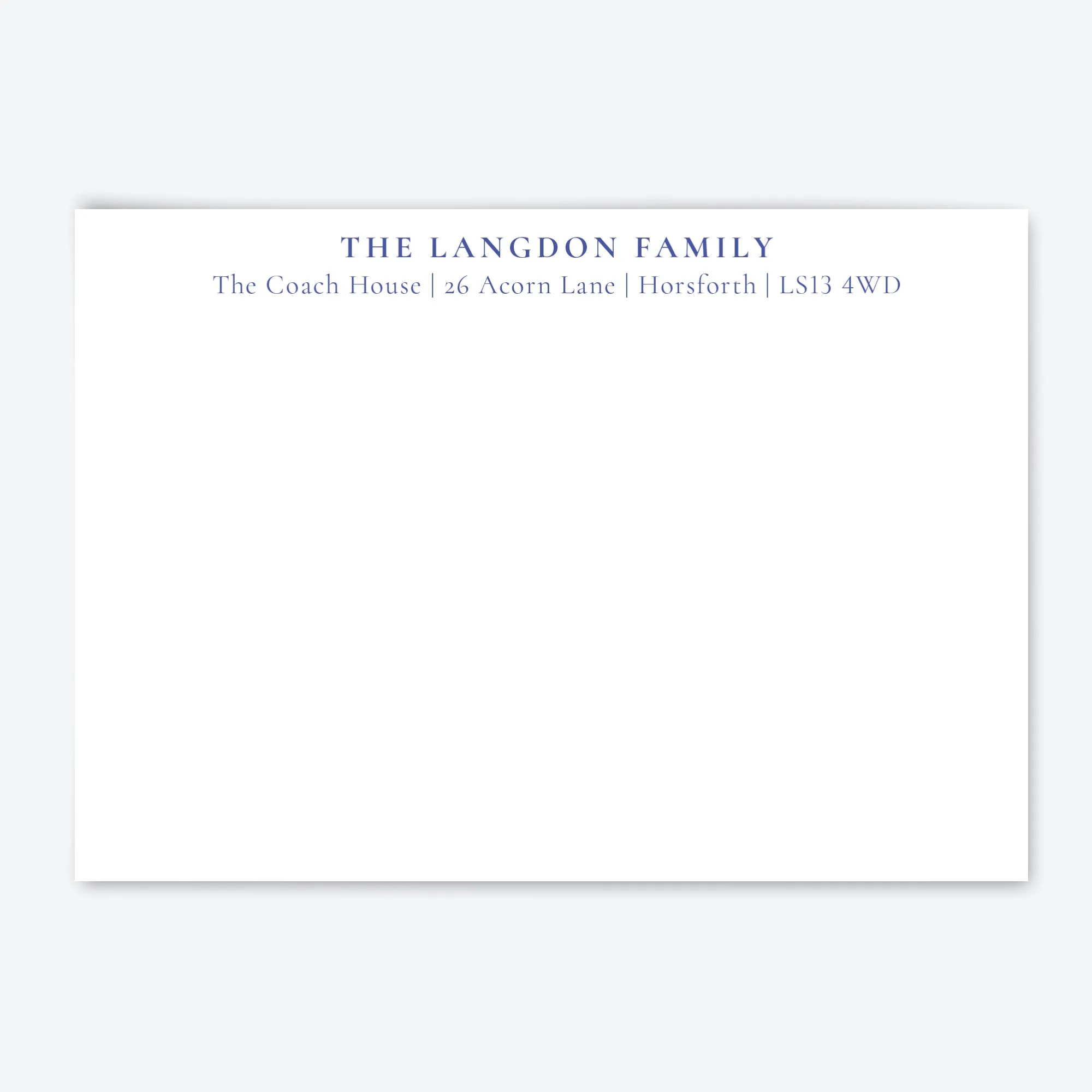REFILL - Personalised Letter & Card Writing Stationery Gift Set - 'Oxford'