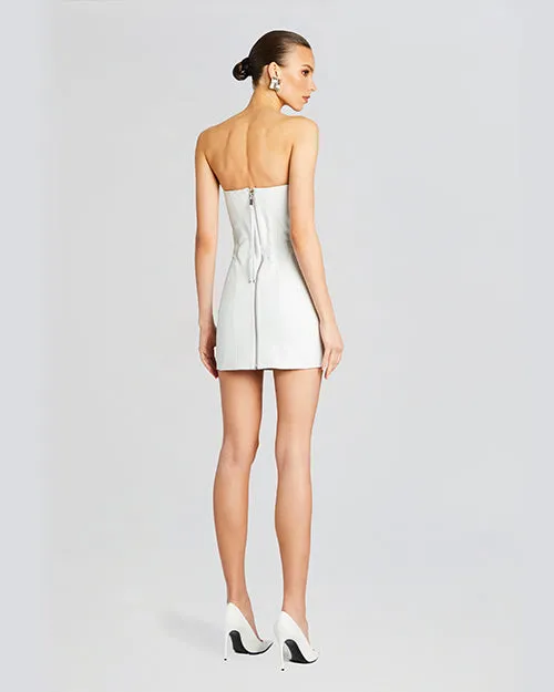RETROFETE | Amberly Leather Dress | Optic White