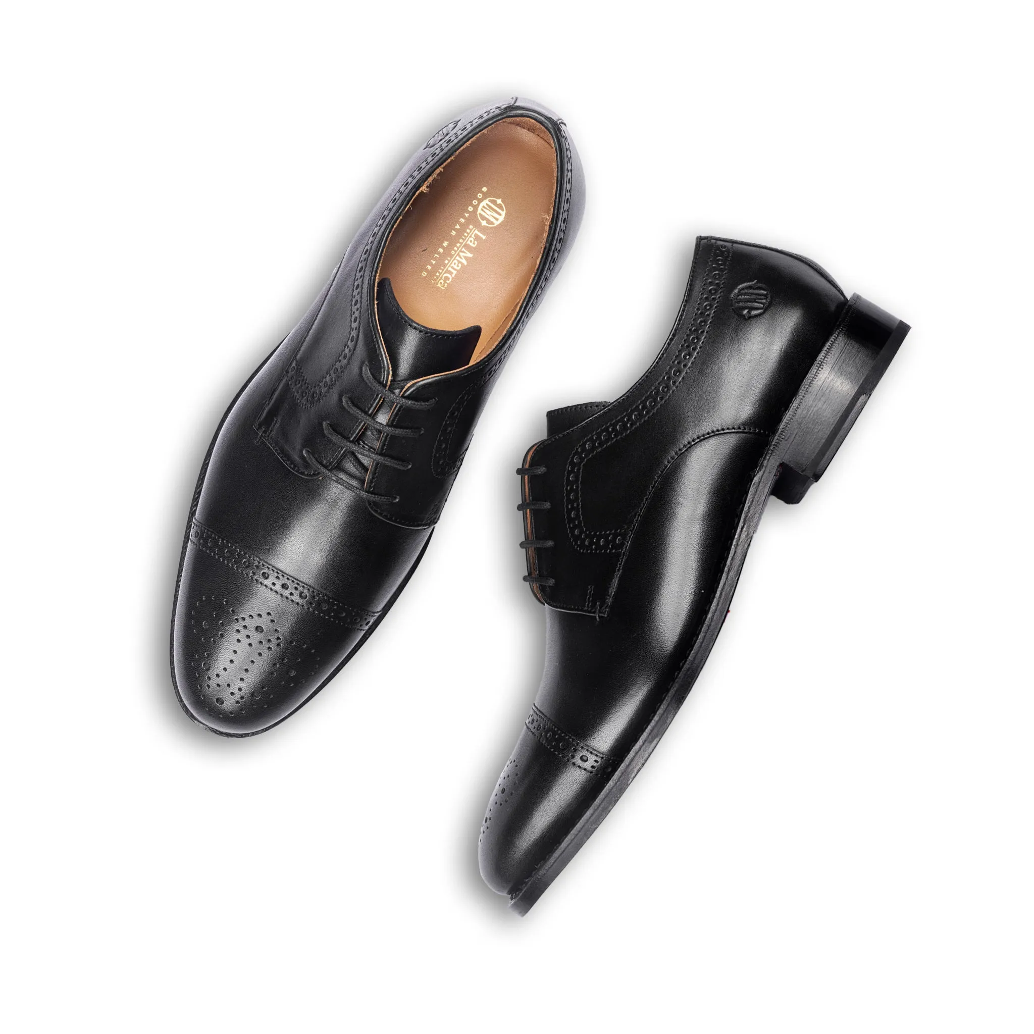 Ricardo Cap Toe Derby (Piano Black)