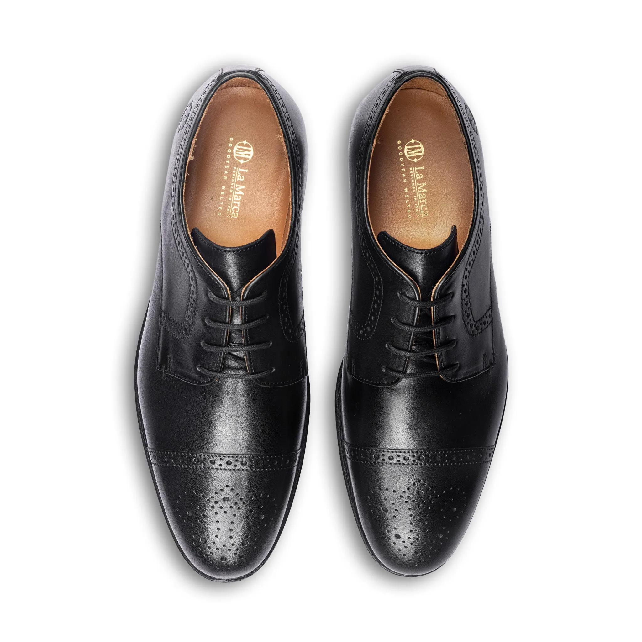 Ricardo Cap Toe Derby (Piano Black)