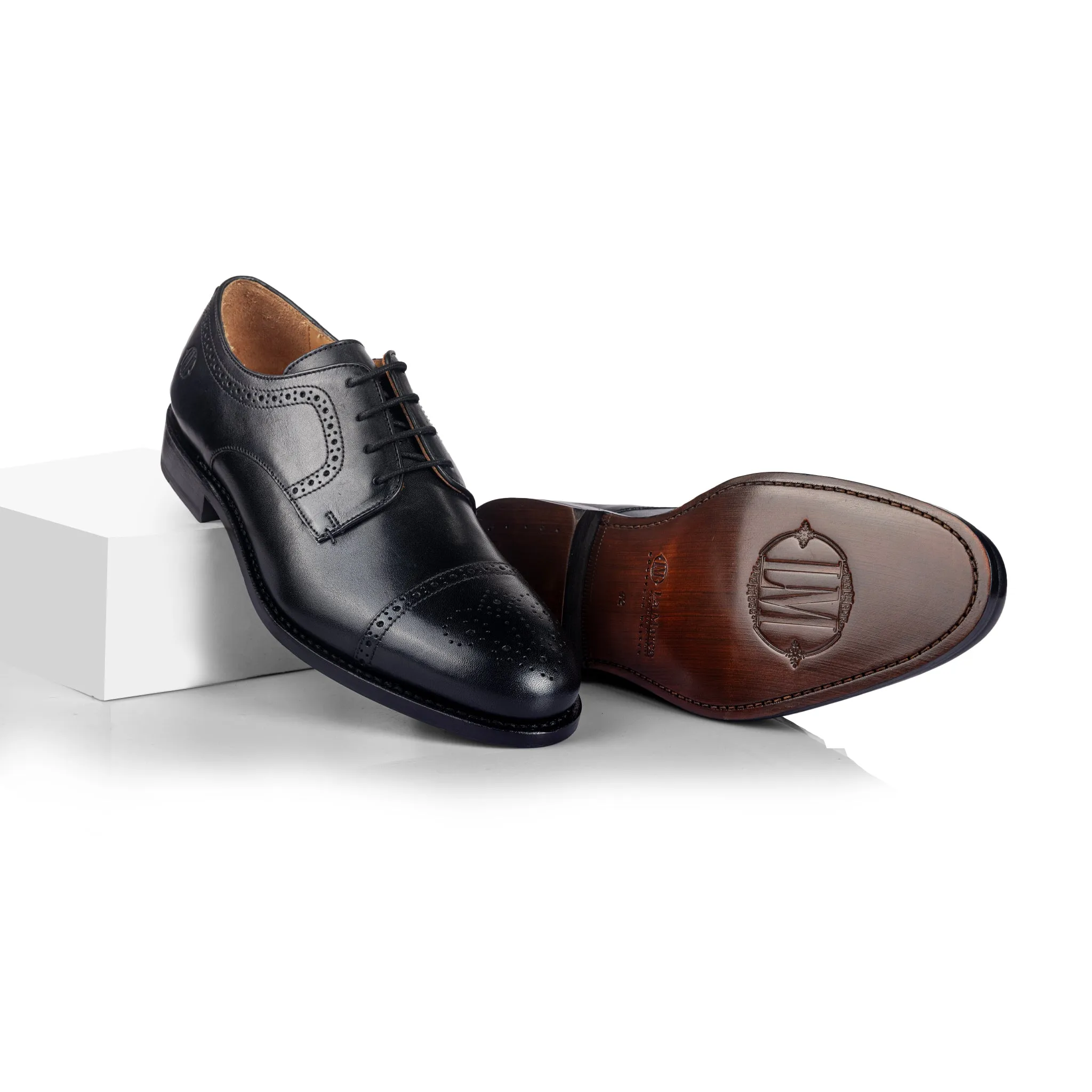 Ricardo Cap Toe Derby (Piano Black)