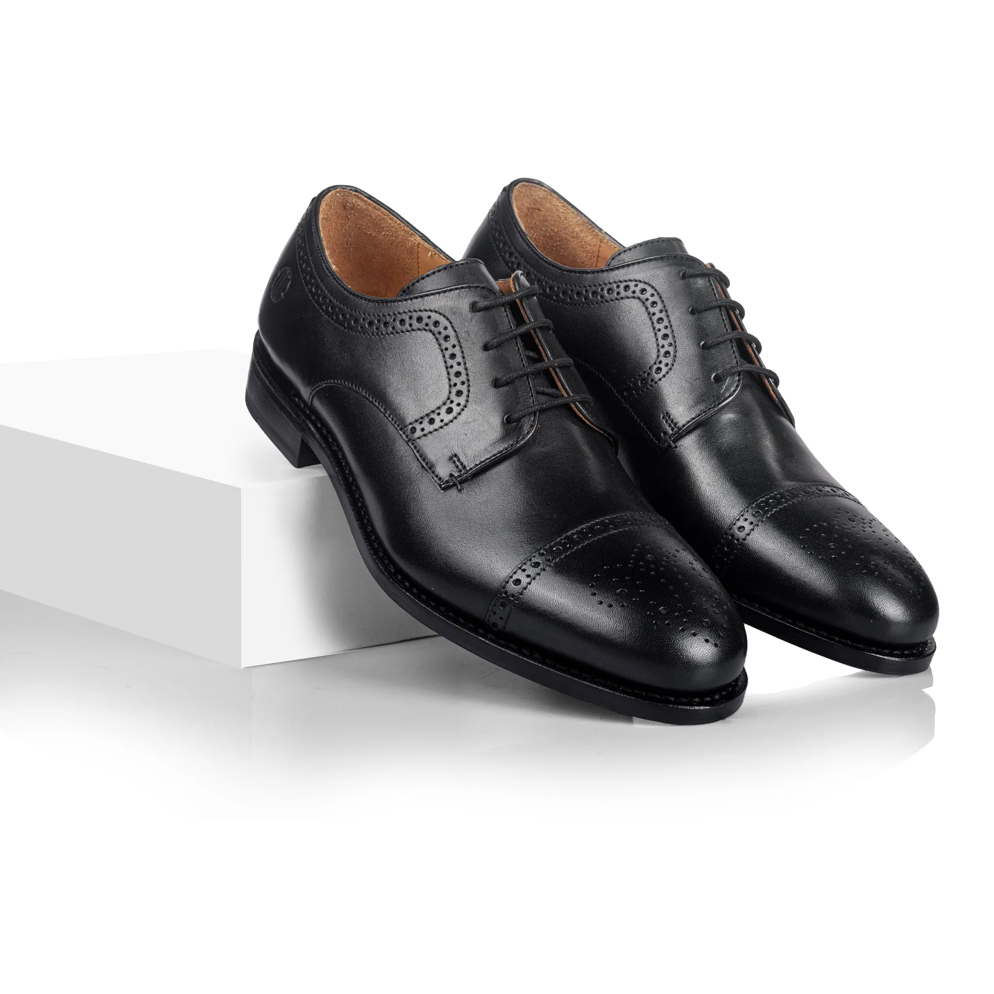Ricardo Cap Toe Derby (Piano Black)