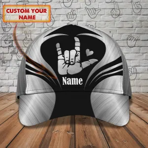 RINC98 - Personalized Name Cap 01 - SIGN LANGUAGE