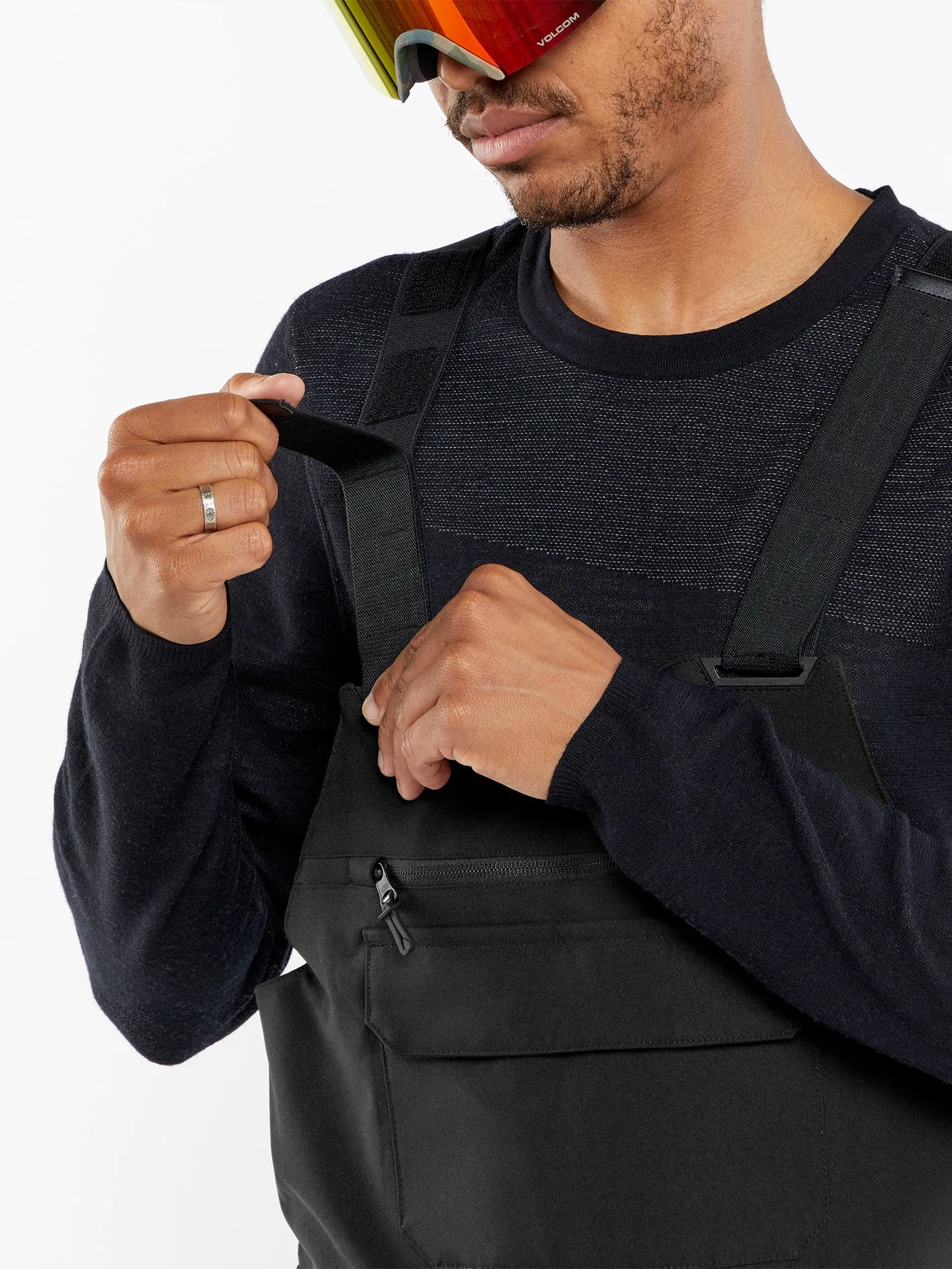 Roan Bib Overall - BLACK