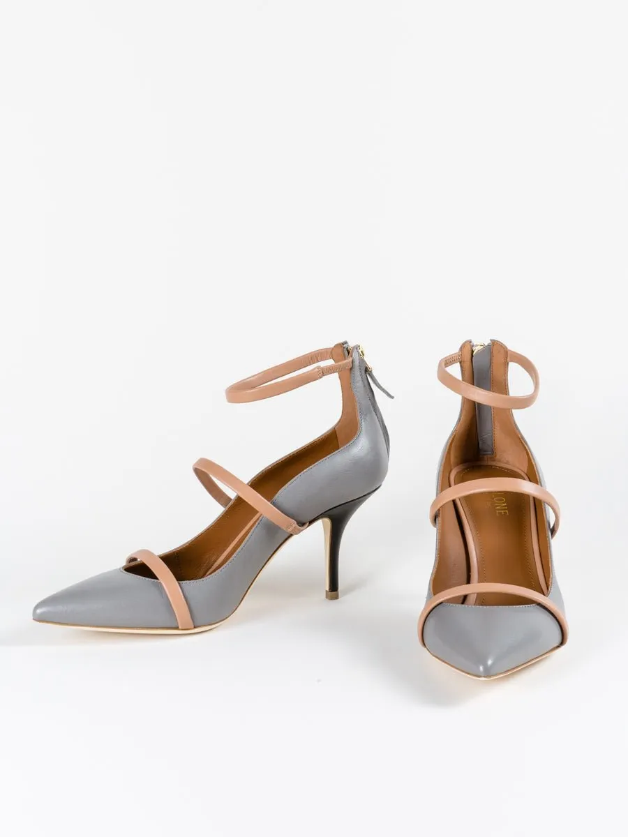robyn heel - dark grey/nude