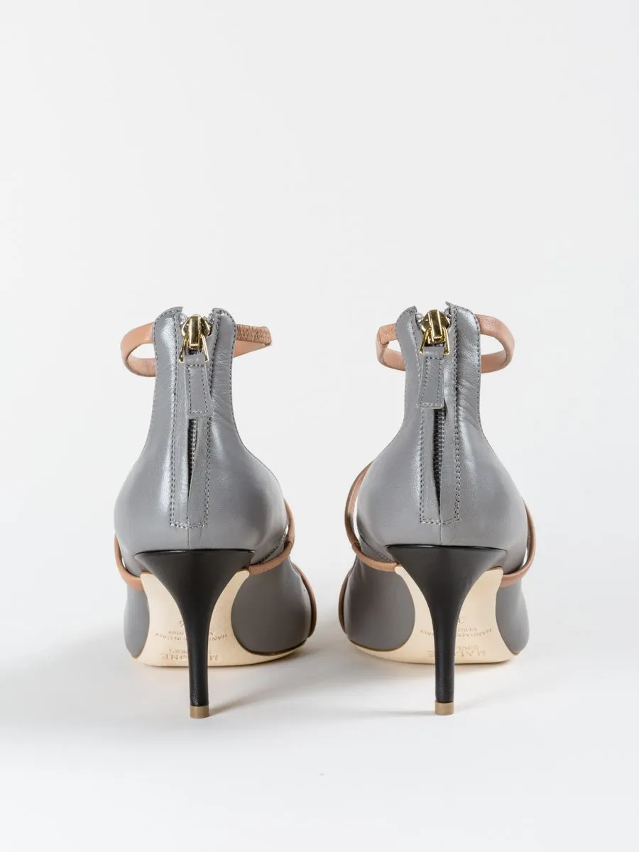 robyn heel - dark grey/nude