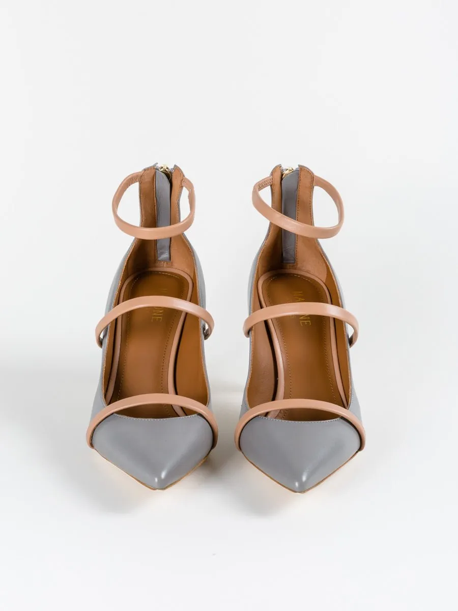 robyn heel - dark grey/nude