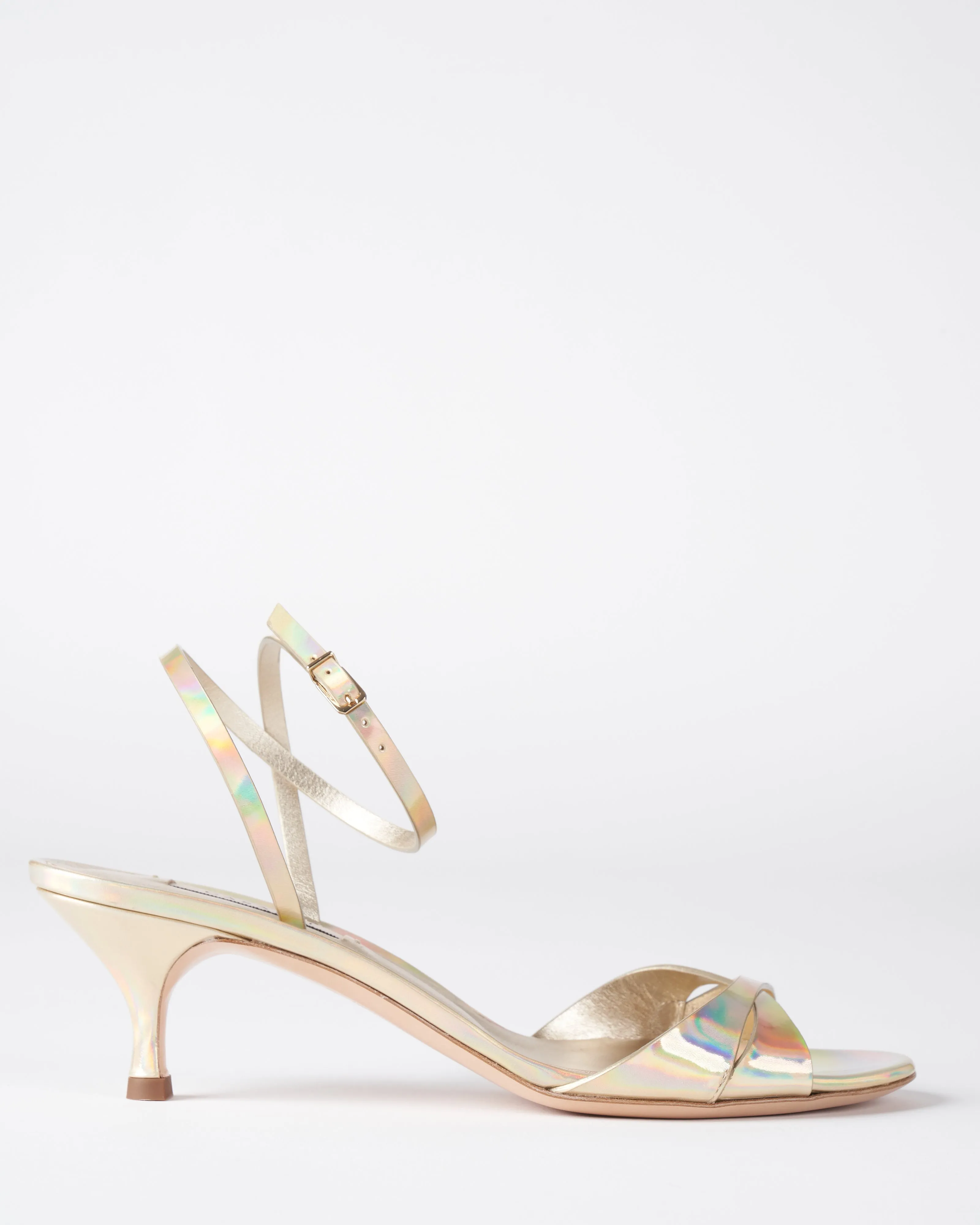 sandal heel-osiride - platino leather
