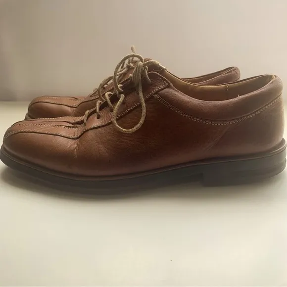 Sandro Moscoloni Men’s Light Brown Comfort Walk Leather Oxford Made In Brazil