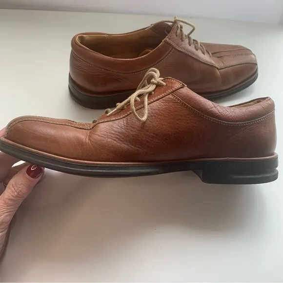 Sandro Moscoloni Men’s Light Brown Comfort Walk Leather Oxford Made In Brazil