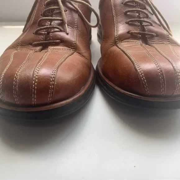 Sandro Moscoloni Men’s Light Brown Comfort Walk Leather Oxford Made In Brazil