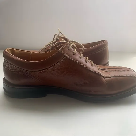 Sandro Moscoloni Men’s Light Brown Comfort Walk Leather Oxford Made In Brazil