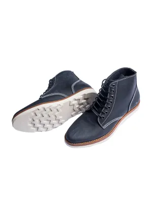 Santalum Plain Toe Service Boots Navy