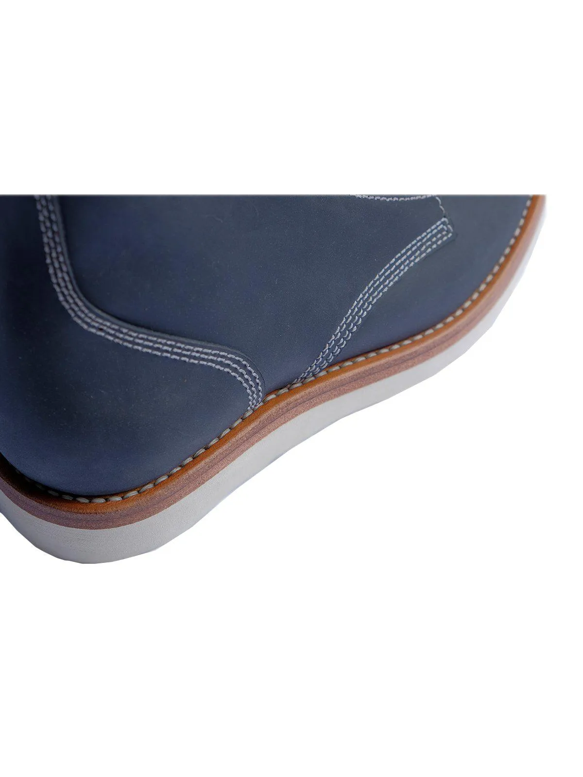 Santalum Plain Toe Service Boots Navy