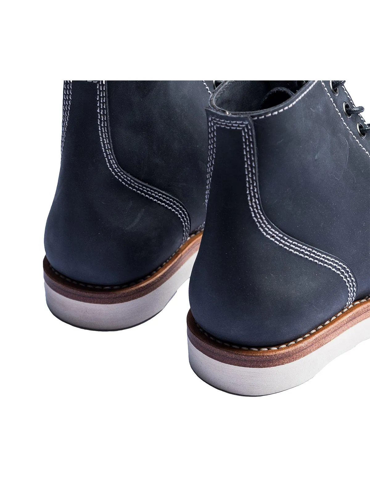 Santalum Plain Toe Service Boots Navy