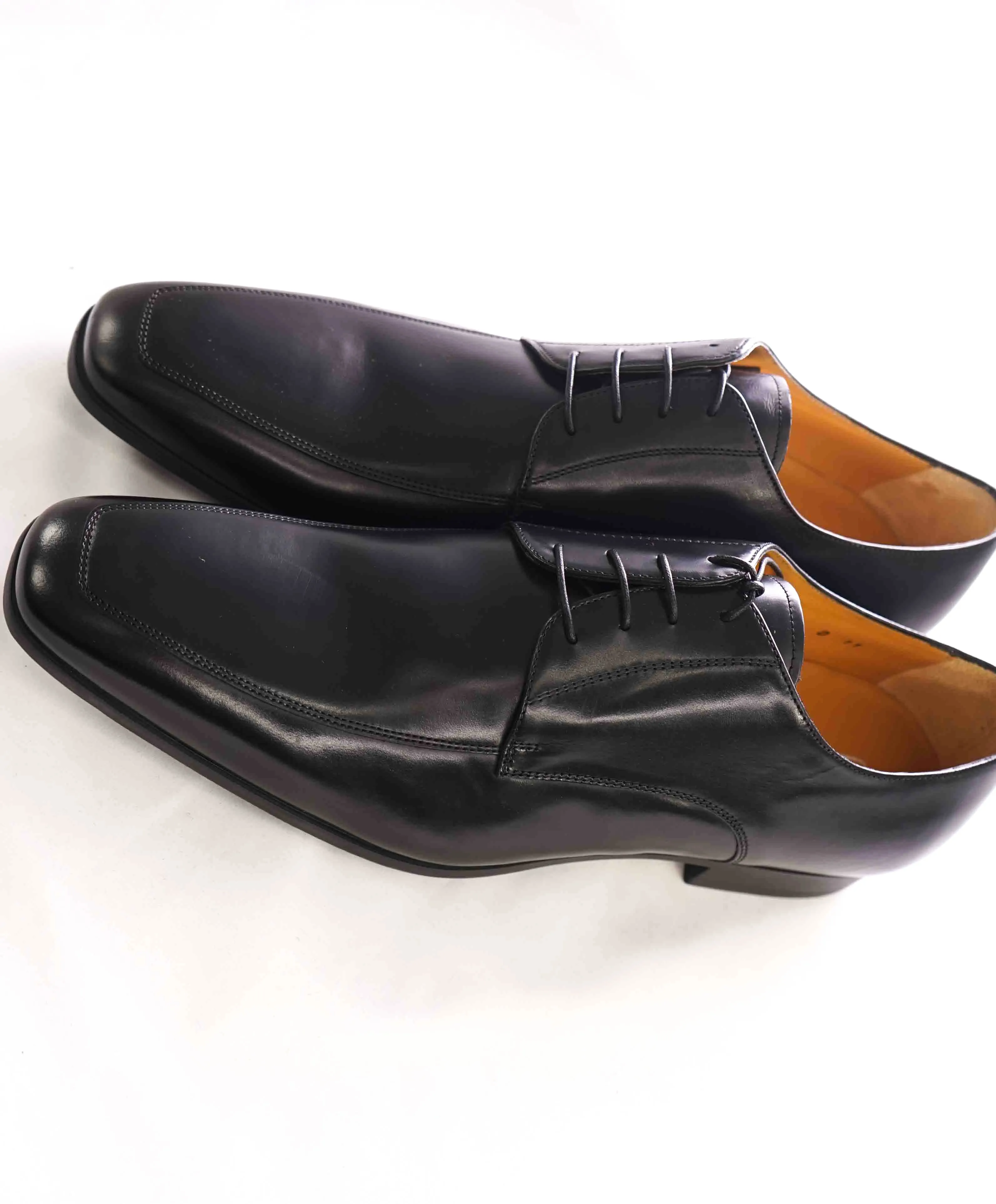 SANTONI - "PRICHARD" Black Rubber Sole Classic Oxford - 11