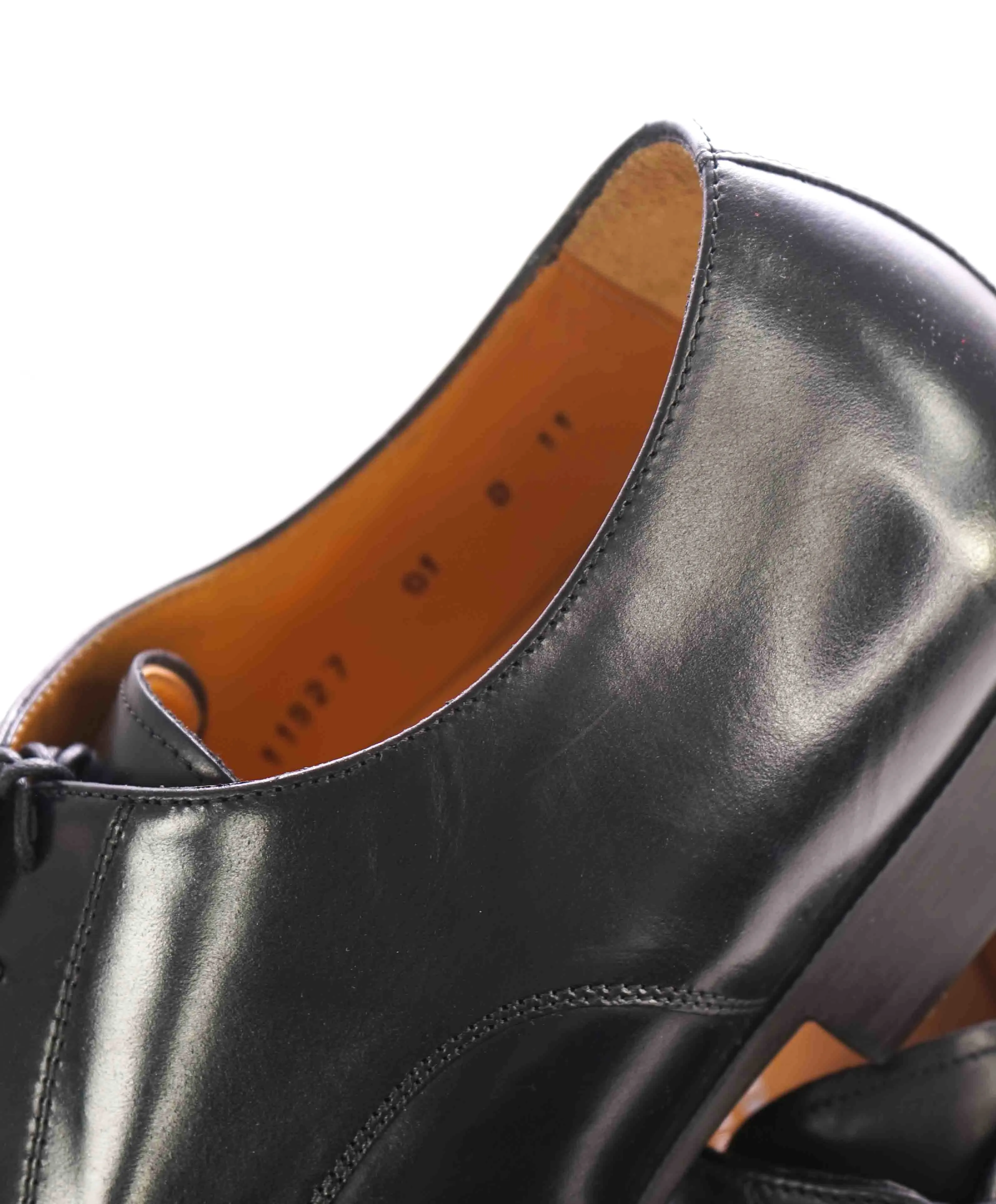 SANTONI - "PRICHARD" Black Rubber Sole Classic Oxford - 11