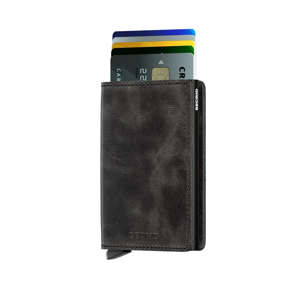 SECRID Slimwallet Leather - Vintage Black