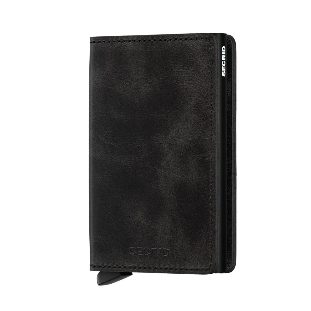 SECRID Slimwallet Leather - Vintage Black