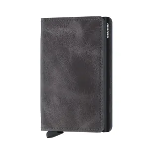 SECRID Slimwallet Leather - Vintage Grey-Black