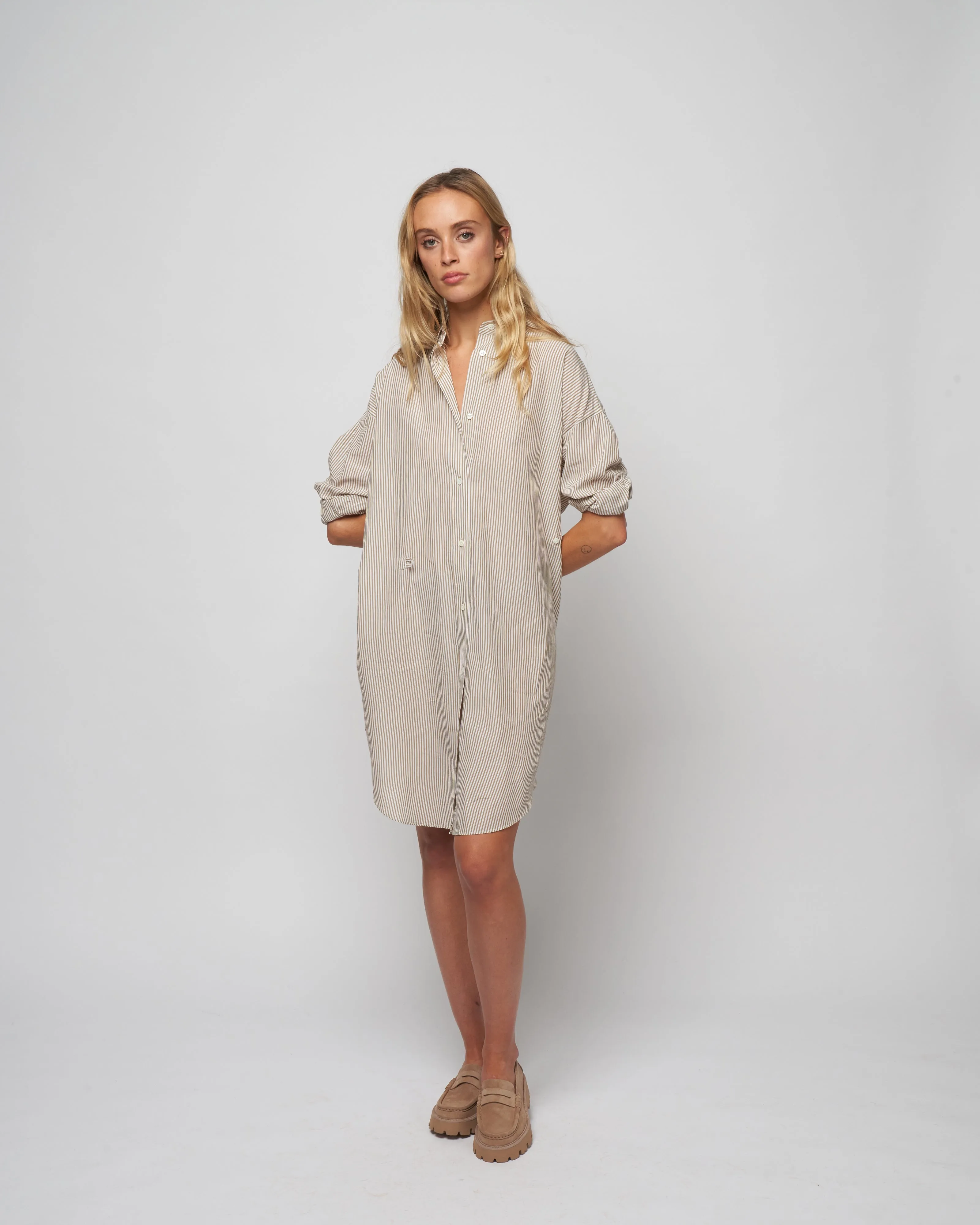 seen dress - ochre