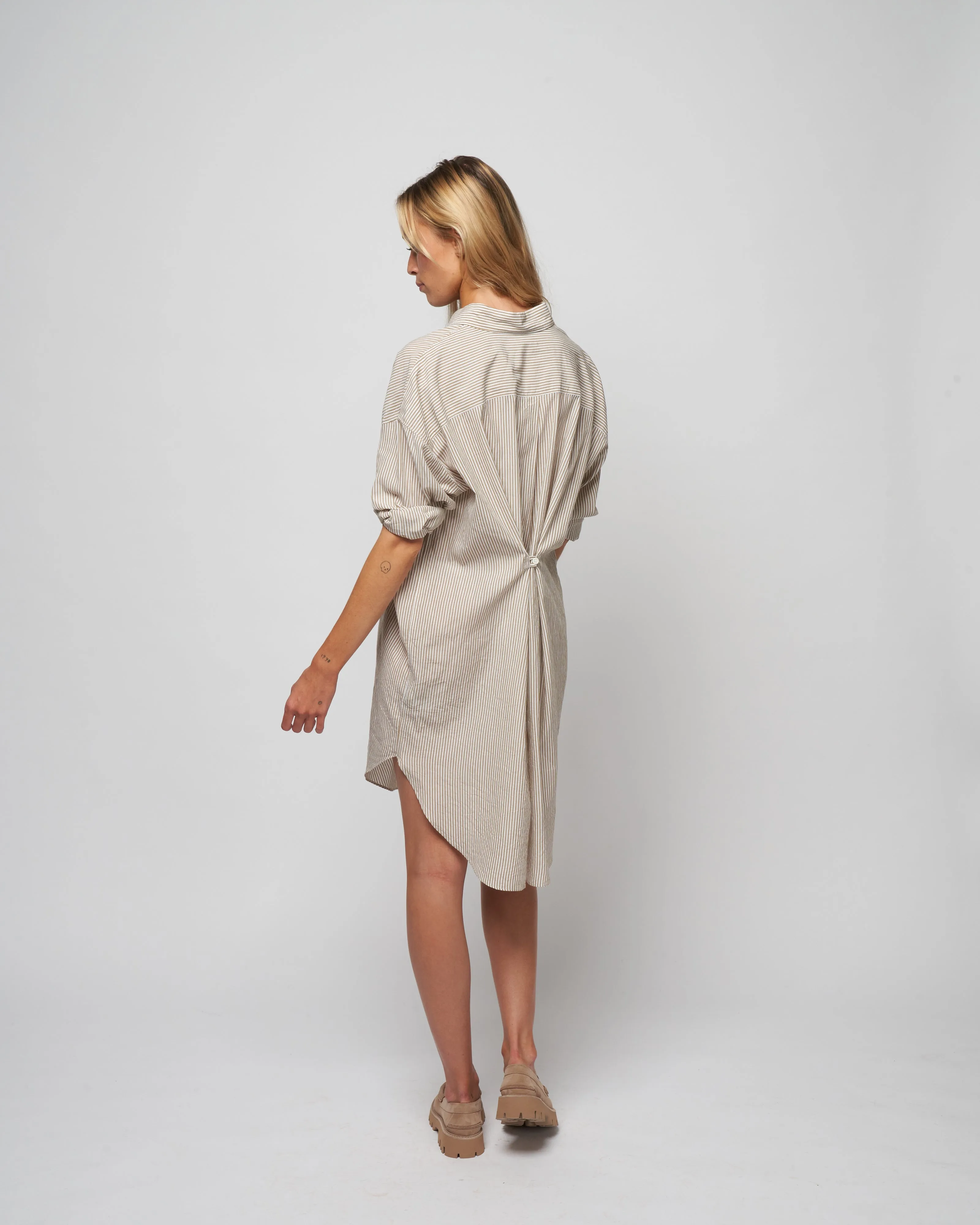 seen dress - ochre