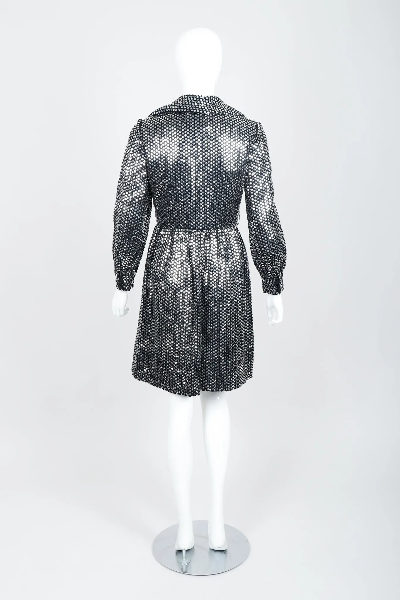Sequin Mirror Shirtwaist Dress